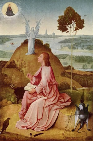 Hieronymus Bosch: a Patmos San Giovanni scrive la sua Apocalisse