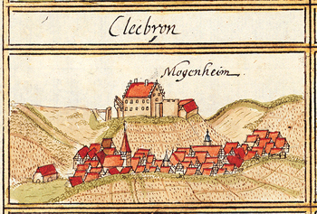 Andreas Kieser: Cleebronn mit Schloss Magenheim